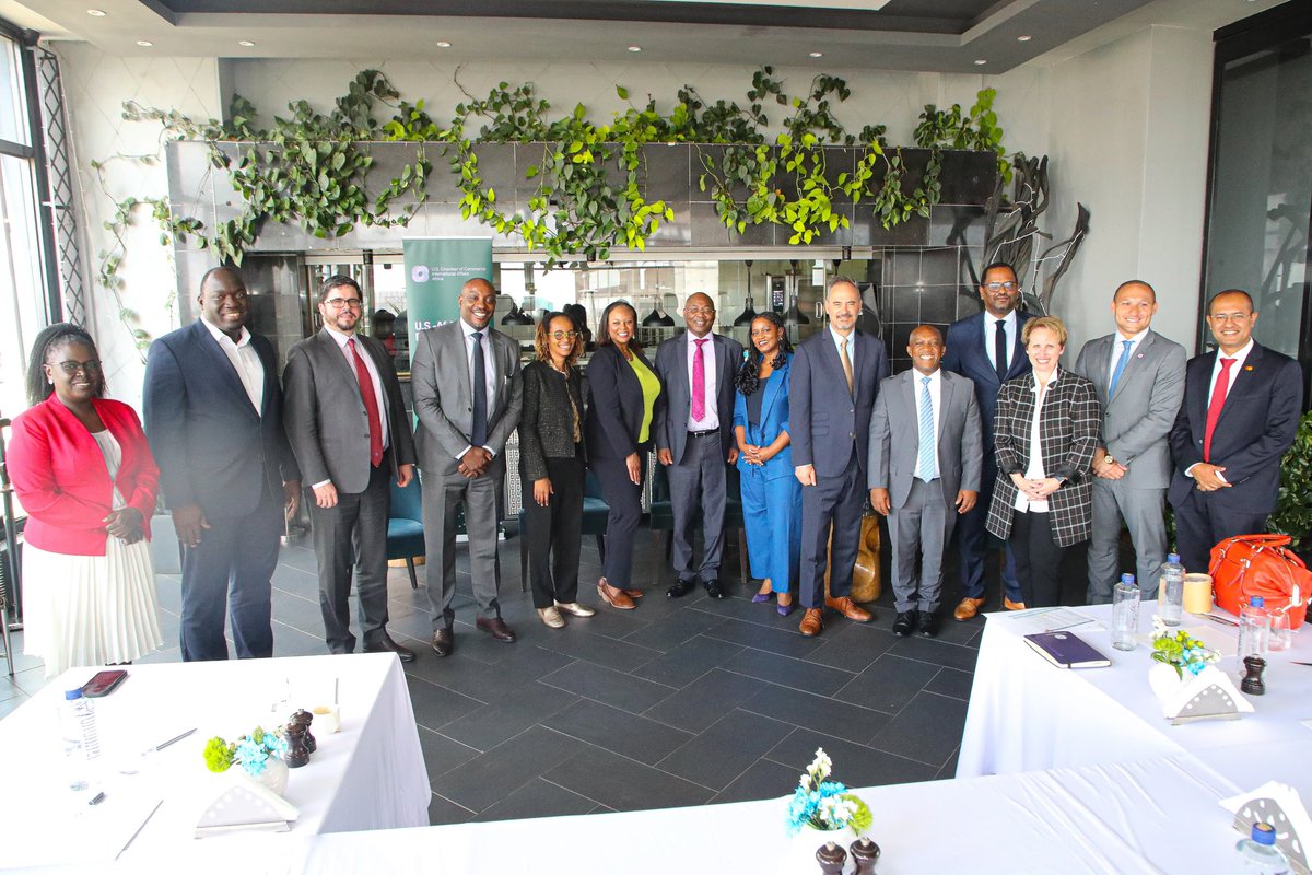 Principal Secretary for Medical Services, Mr. Harry Kimtai, engaged the American Chamber of Commerce during a breakfast meeting at Capital Club today, highlighting health reforms. @USchamberAfrica <a href="/KLGaither/">Kendra Gaither</a>