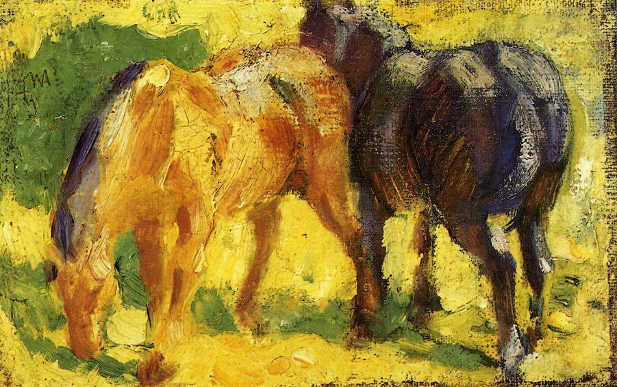 Small Horse Picture wikiart.org/en/franz-marc/…