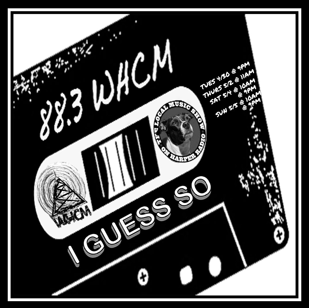 IGuessSoBand's tweet photo. Tune in on WHCM Harper Radio 88.3 on the following dates and times to hear “Oatmeal” played and a little bitty about IGS:

• Tuesday 4/30 @ 9pm
• Thursday 5/2 @ 11am
• Saturday 5/4 @ 10am &amp; 9pm
• Sunday 5/5 @ 10am &amp; 9pm

Happy Listening! 🎧 

#IGuessSo
#TheLocalMusicShow https://t.co/fYWDA7q3MK