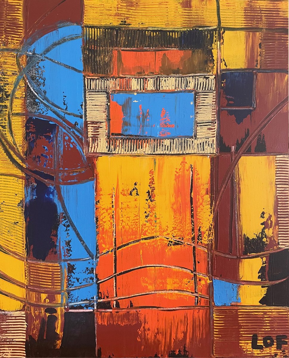 "Abstract Landscape" / 24 x 30 in. /  art / oil painting / LOF