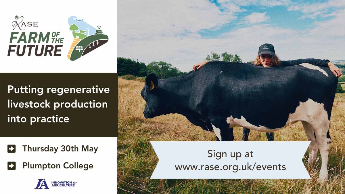 Meet the speakers 🗣 We’re delighted to have @sophieaplin speaking at our upcoming Farm of the Future: Putting Regenerative livestock production into practice event. Register for your free ticket today 👉 bit.ly/RASEevents #FarmOfTheFuture #Livestock…