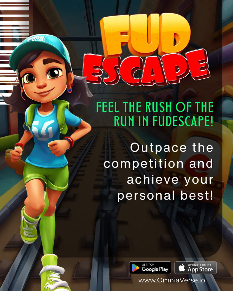 omniaverse's tweet photo. The race is on! Dive into the adrenaline-pumping world of Fud Escape and test your skills against the clock. Can you outrun the FUD (Fear, Uncertainty, Doubt) and emerge victorious? Play now and find out! #FudEscape #gaming #challenge #fud #gamers #mobilegames #play https://t.co/Z4Eitggjnh