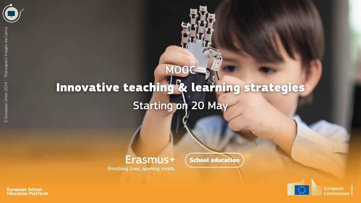 Embark on a journey to Unlock the Power of Teacher Digital Competence! In this third course, you will delve into #innovative #teaching and #learning #strategies Enroll now, starting on 20 May👉bit.ly/InnovativeTeac…