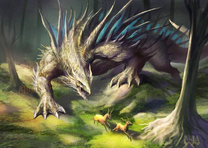 創作ドラゴン(過去絵)#ドラゴンの日 #ドラゴンイラスト 