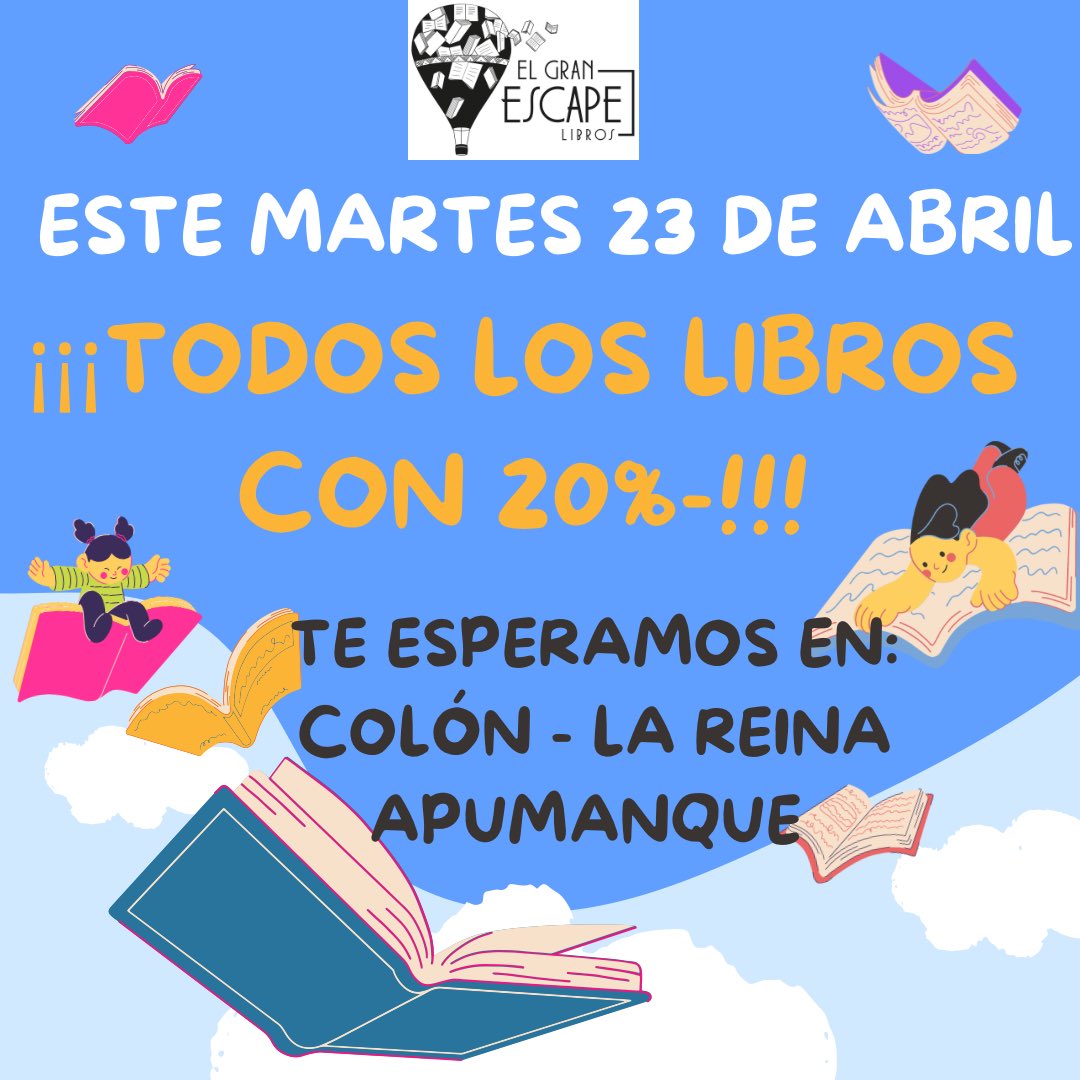 Librerías El Gran Escape tweet media