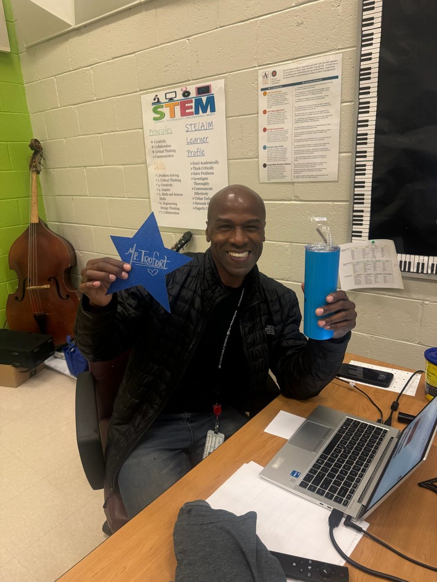 Our STAR Teacher for Tuesday is none other than Mr. Trofort, our amazing Music teacher❤️🎉🦁🖤❤️! #AttendanceIncentives #StaffAttendanceMatters
#WCITeam #5daysorless <a href="/3rdparker/">Jerry Parker</a> <a href="/PamMHurt/">Pamela Hurt</a> <a href="/DrArnoldSBM/">Danielle Arnold, Ed.D</a>