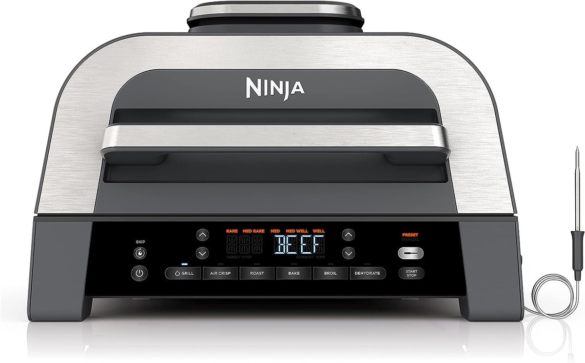 Ninja DG551 Foodi Smart XL 6-in-1 Indoor Grill with Air Fry, Roast, Bake, Broil, & Dehydrate -- Save $110 -- JUST $169.99

amzn.to/3WitvRg

#ninjafoodi #ninjafoodideals #ninjafoodideal #indoorgrill #indoorgrills #indoorgrilldeals #indoorgrilldeal #kitchenappliance #deals