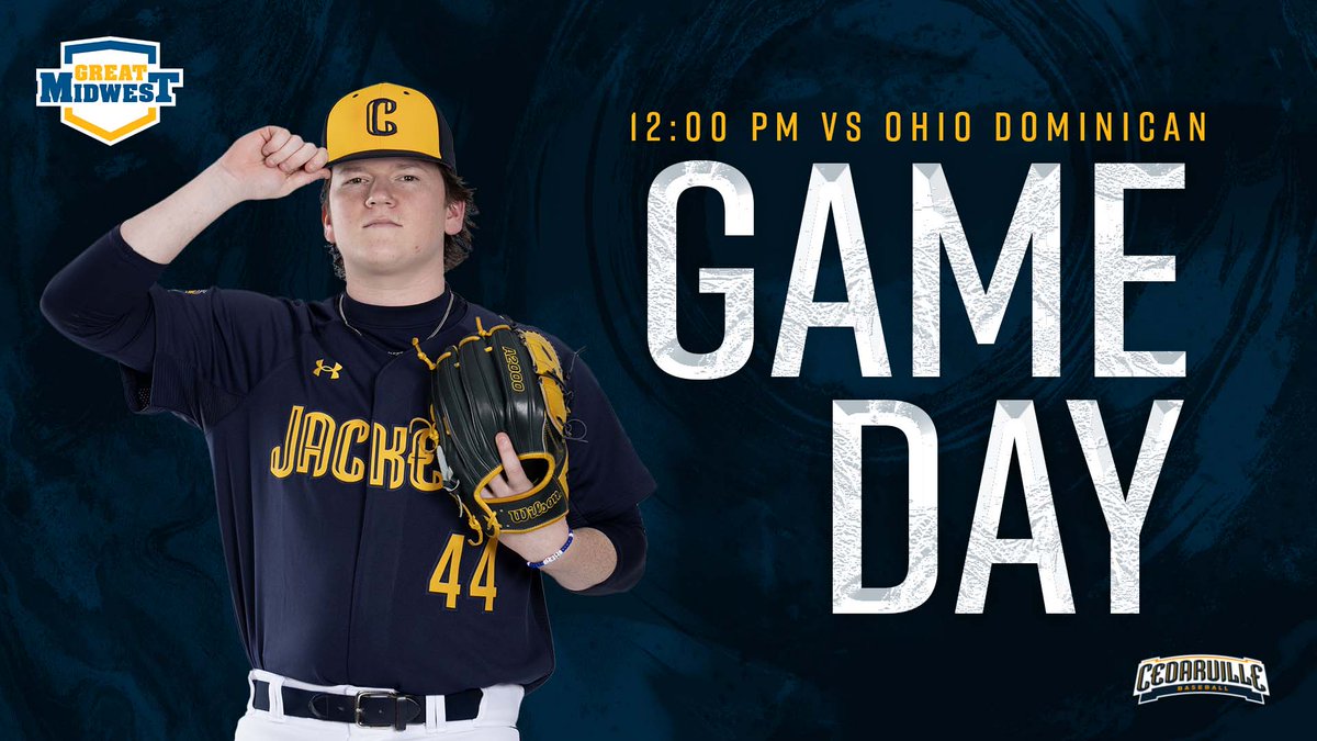 GAME DAY! @CUJacketsBase hosts the Ohio Dominican University Panthers at Yellow Jacket Field! ⏰ 12 NOON | ⚾️ @GreatMidwestAC doubleheader 📊 LIVE STATS: bit.ly/JacketsBB 📺 LIVE VIDEO: bit.ly/CUJacketsLive 📰 Game Program: bit.ly/3xWjSgZ 🙏 #ForHim ⚾️