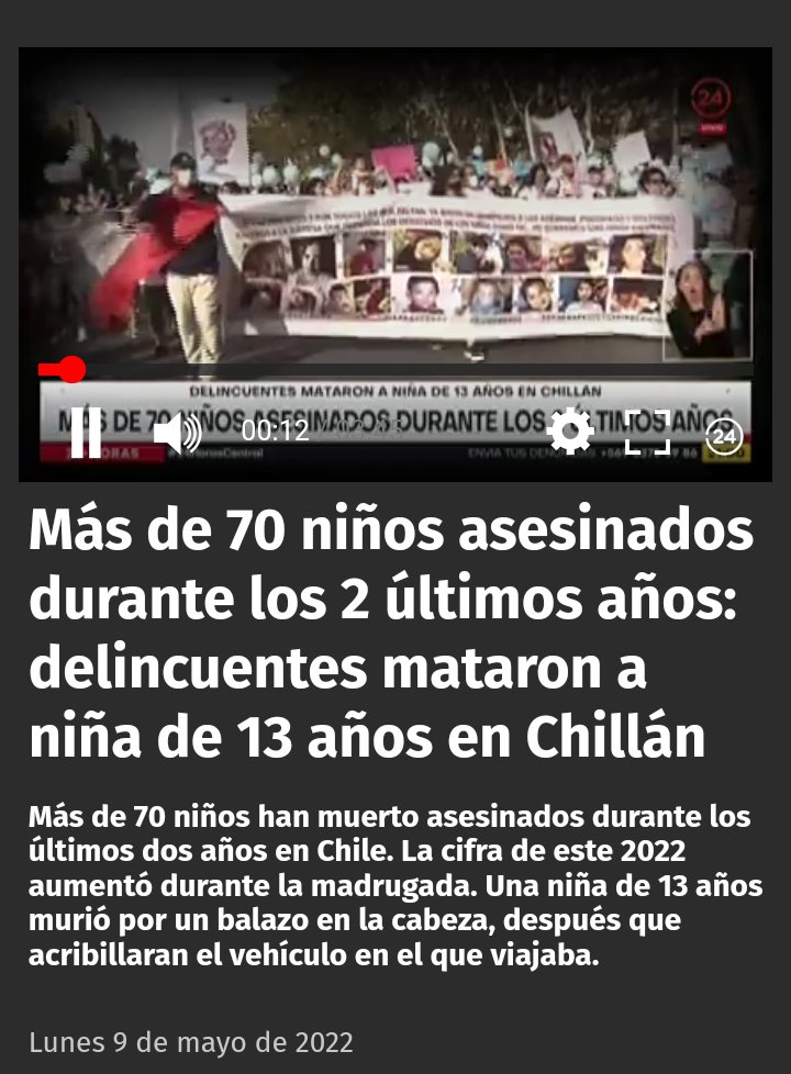 @GabrielBoric Y cuando la indignación por todos los niños chilenos asesinados estos 2 años?🤔