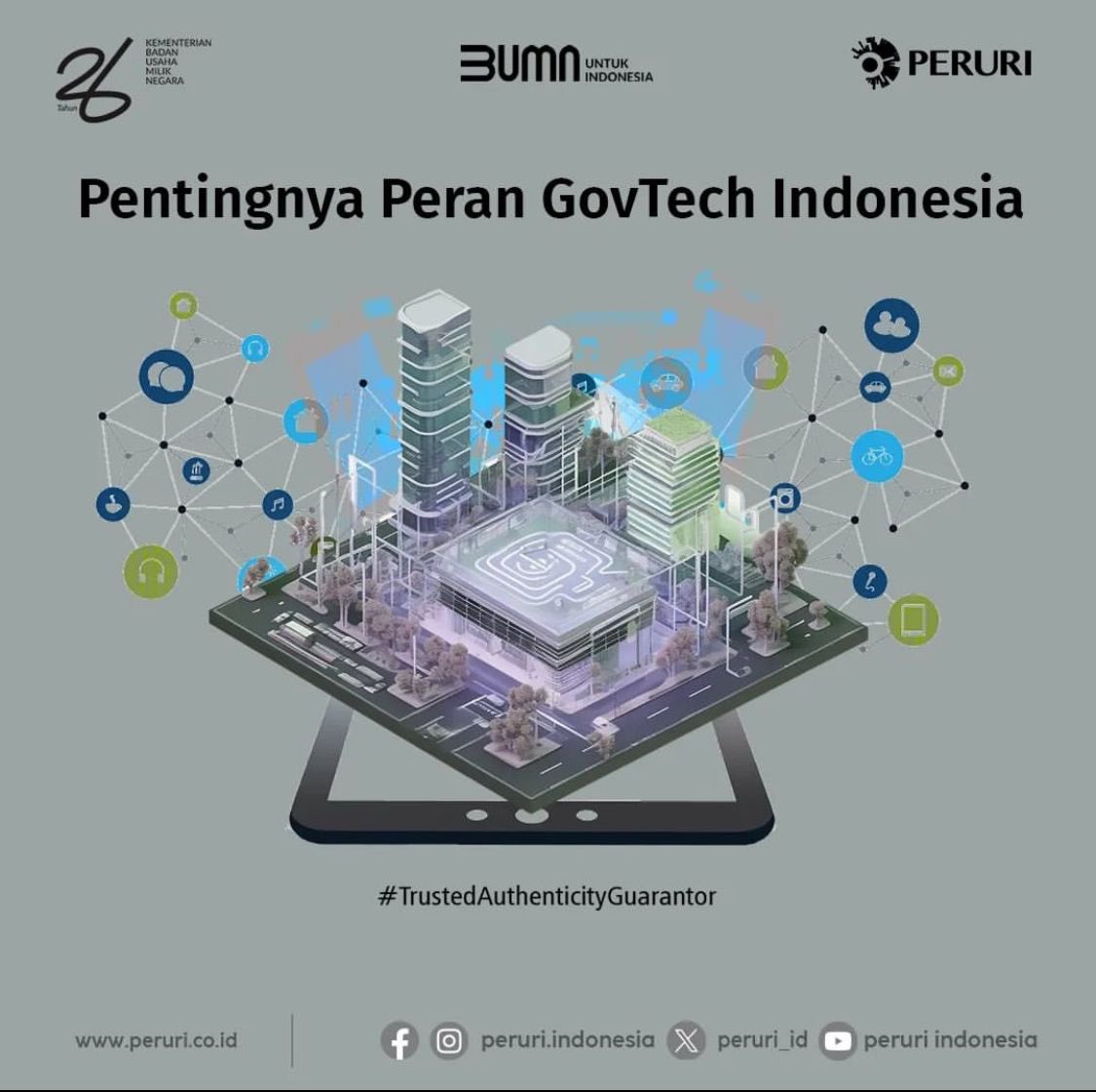 Febrienkr's tweet photo. Sebagai GovTech Indonesia, Peruri akan mengintegrasikan 9 layanan pemerintahan ke dalam satu portal nasional.

#Peruri #Perurindonesia #penjaminkeaslian
#peruripenjaminkeaslian
#trustedauthenticityguarantor #trustedauthenticityguarantorsince1971 https://t.co/D9nU4hDQja