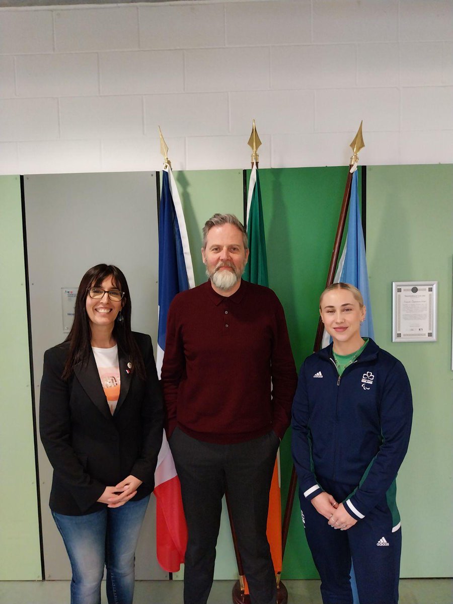 Today, we had the chance to welcome Paralympic sprinter, Orla Comerford in Newpark. She did a  talk to our TY students &amp; uplifted the whole room with her life experiences. Such an inspiration. A big thank you to her, Roisin from Dare to Believe &amp; <a href="/ACPF_Irlande/">French Language in Ireland</a> <a href="/orla_comerford/">Orla Comerford</a>