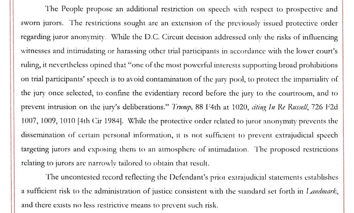 In addition to sanctions, the prosecution is also proposing an expansion of both the gag order and the protective order which established an anonymous jury to include 'an additional restriction on speech with respect to prospective and sworn jurors.' s3.documentcloud.org/documents/2455…