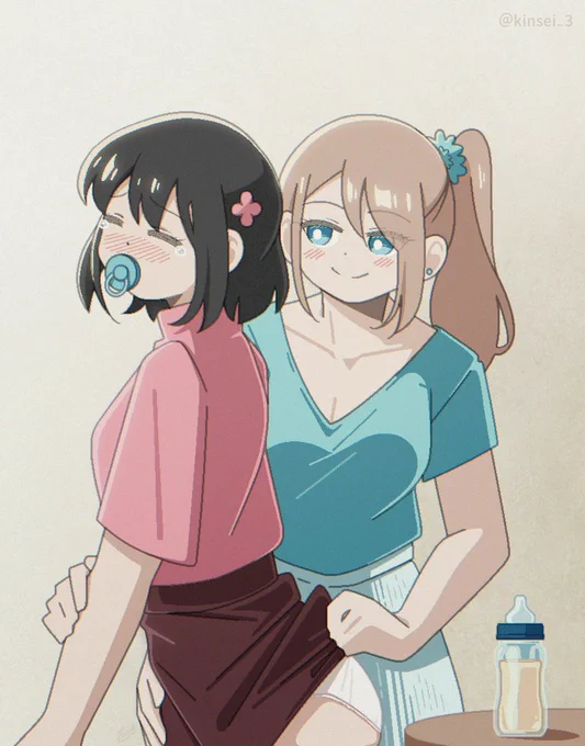 よしよし、泣かないで #創作百合