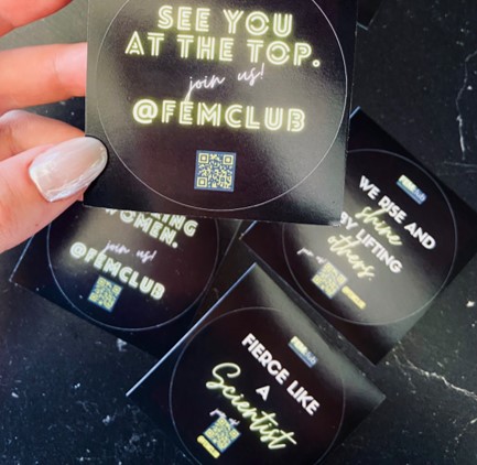 FEMclub_med's tweet photo. WE NEED VISIBILITY. And we will have visibility 😀.
Our #FEMclub stickers just arrived and we're in 🥰. Join us: https://t.co/u4vNf6bisI
#FEMclub #rolemodel #vorbild #femalescientist #equality #medicine #medizinstudentinnen #medizinerin #femaleleadership #mentorin #frauennetzwerk https://t.co/E5G9AM6d2A
