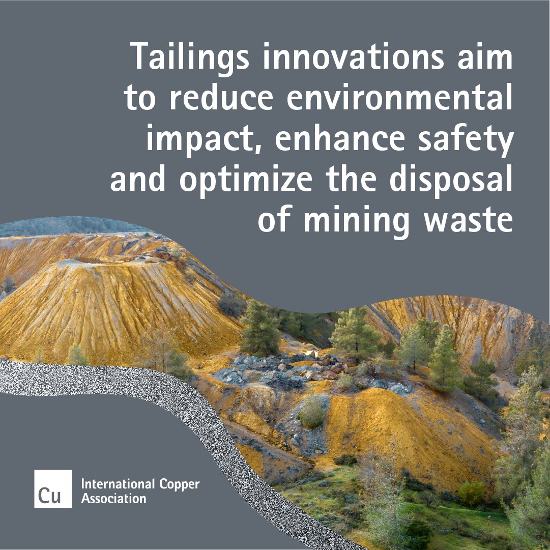 When managed correctly, tailings facilities act as a safe and effective way to manage mine waste and can provide a source of future minerals such as copper. Find out more about the modern copper mine: modernmine.org/5/