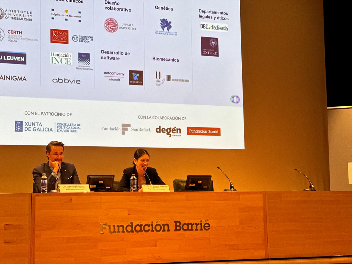 👩‍⚕️On 19 April, María Luisa Almarcha Menargues, MD, a neurologist at Hospital Ruber Internacional and researcher of @aiprognosis , presented the project at Parkinson’s Days, organised by The Galicia-Coruña Parkinson's Association. #Parkinsons #ArtificialIntelligence #HealthTech