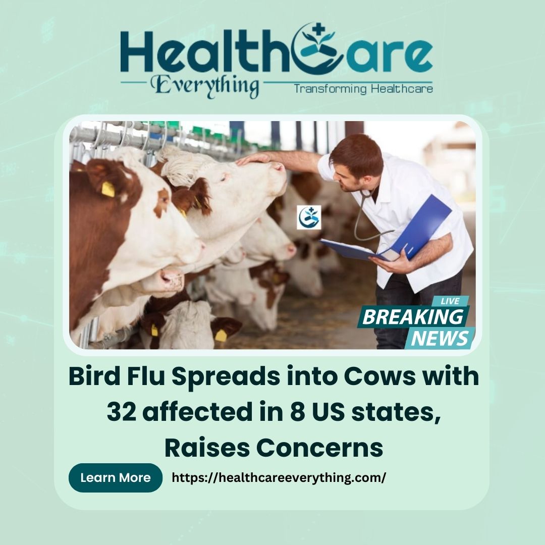 𝐁𝐢𝐫𝐝 𝐅𝐥𝐮 𝐒𝐩𝐫𝐞𝐚𝐝𝐬 𝐢𝐧𝐭𝐨 𝐂𝐨𝐰𝐬 𝐰𝐢𝐭𝐡 𝟑𝟐 𝐚𝐟𝐟𝐞𝐜𝐭𝐞𝐝 𝐢𝐧 𝟖 𝐔𝐒 𝐬𝐭𝐚𝐭𝐞𝐬, 𝐑𝐚𝐢𝐬𝐞𝐬 𝐂𝐨𝐧𝐜𝐞𝐫𝐧𝐬

𝐑𝐞𝐚𝐝 𝐌𝐨𝐫𝐞: cutt.ly/Zw6iF067

#BirdFlu #AvianFlu #PublicHealth #USHealth #ZoonoticDisease #AnimalHealth #HealthcareEverything