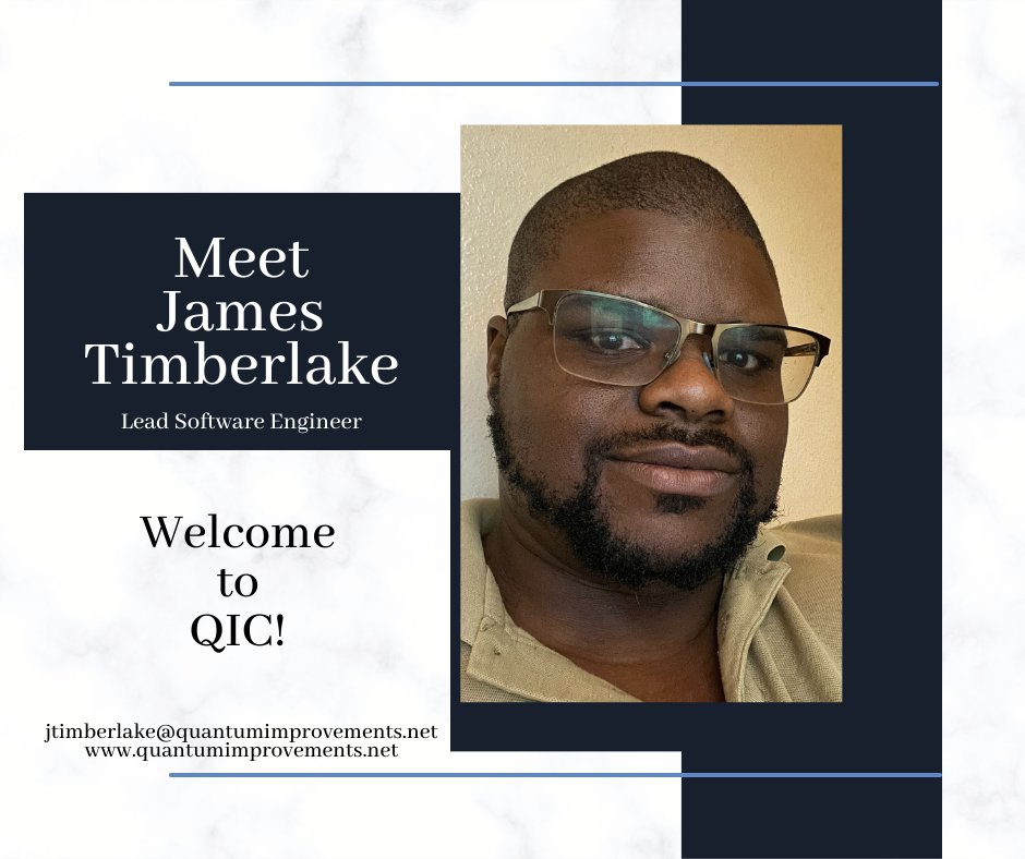 Excited to welcome James Timberlake as our new Lead Software Engineer at QIC! He's a pro in mobile and full-stack development, DevOps, architecture, and systems design. Thrilled to have you on board, James! #TrainWithQIC #softwaredevelopment #growth #smallbusiness #newhire