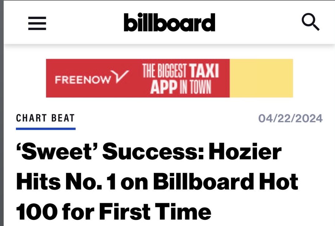 chrishazemusic's tweet photo. Huge congrats @Hozier and team! Massive win 👏🏼👏🏼🫡🇮🇪 https://t.co/wVkw0mbK67