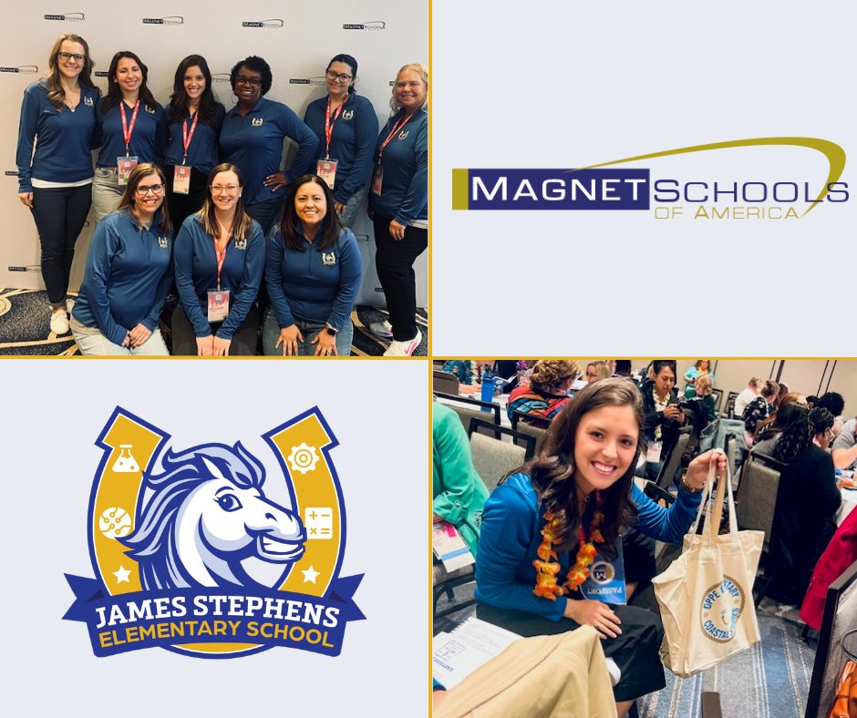 JSEMustangs's tweet image. JSE had the opportunity to attend the 2024 National Magnet Schools Conference in NYC! This event included over 1400 participants from all corners of the country. What an experience as they dived into dynamic sessions and explored advanced technology integration. 💛🐴💙