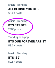 750K tweets, this is Chapter 1 level of trending, y'all.
💜🔥
BTS BTS BTS