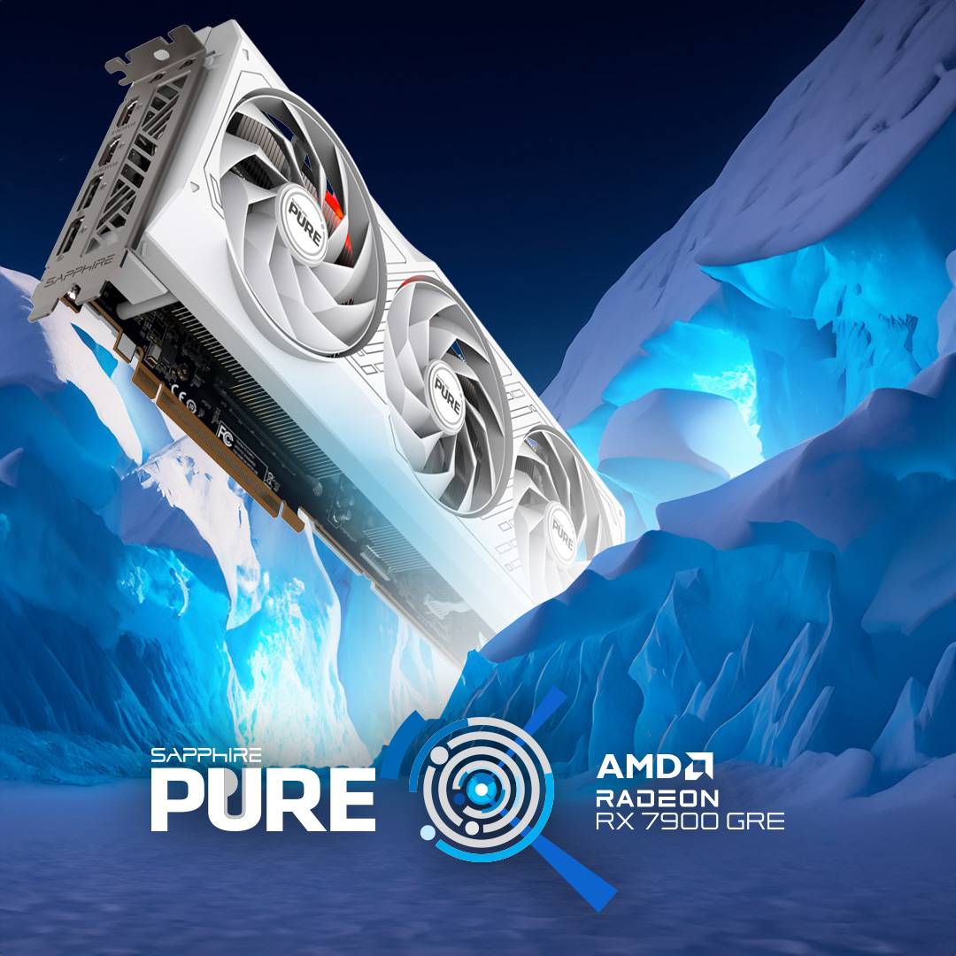 Frosty white addition to your PC & icy cool in your build with the SAPPHIRE PURE AMD Radeon RX 7900 GRE 16GB❄️
.
.
#RX7900GRE #GPU #graphicscard #AMD #Radeon #gaming #hardware