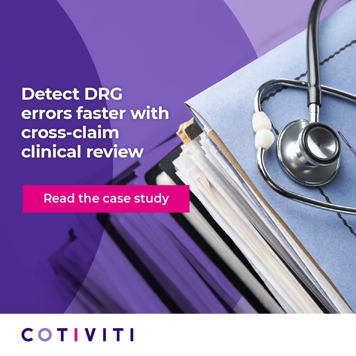 Unlock the potential of streamlined DRG reviews for your organization with Cotiviti's Clinical Chart Validation.

Discover in our new case study how advanced analytics can review members' claim history to detect potential errors. 👉 hubs.ly/Q02jQrKw0 #HealthPlans