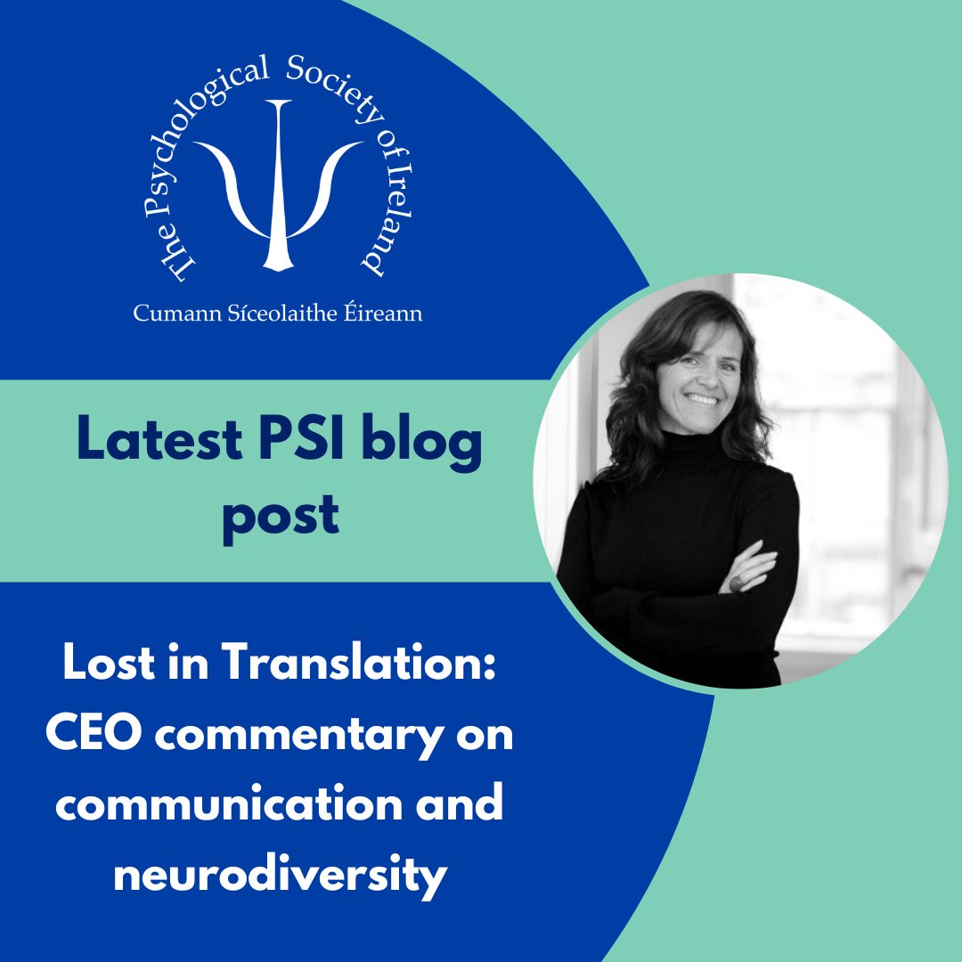In the latest addition to the PSI blog, Society CEO Sheena Horgan shares her thoughts on communication and neurodiversity. See this, and other PSI blog posts, via bit.ly/PSIblog #psychology #blog #neurodiversity