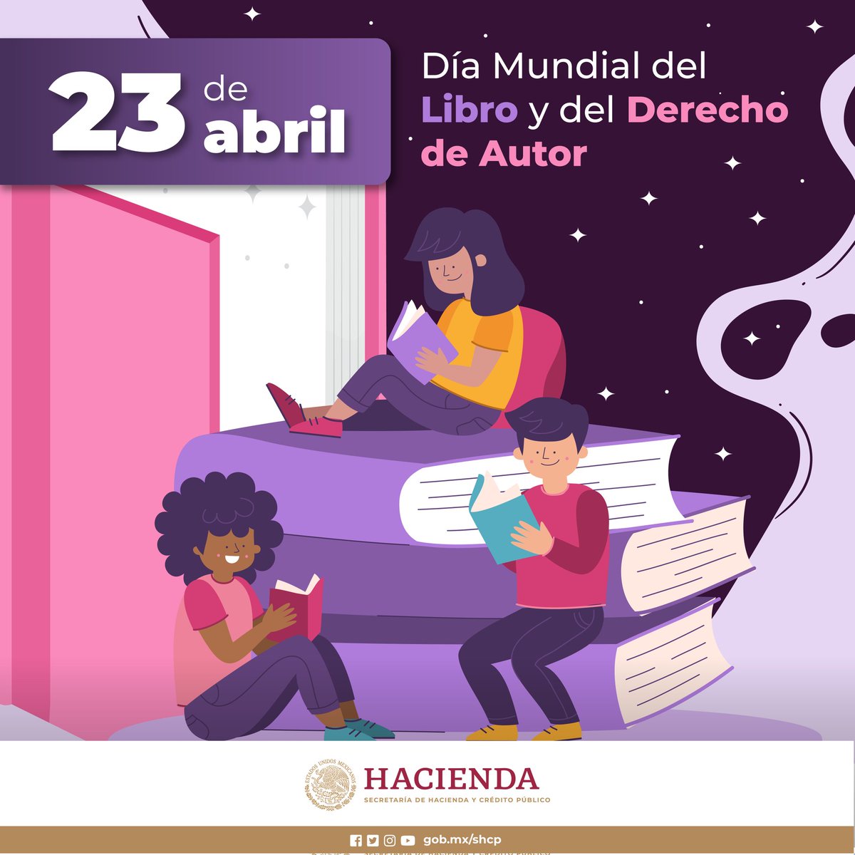 Con el objetivo de fomentar la lectura, además de dar a conocer el derecho de la propiedad intelectual, el 23 de abril se celebra el #DíaMundialDelLibro y de los Derechos de Autor Te invitamos a visitar la imponente Biblioteca Lerdo de Tejada de @HaciendaCultura en la #CdMx…