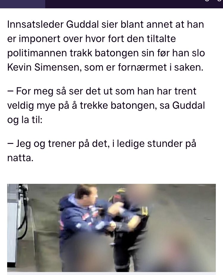 Så, når starter etterforskningen mot Arne Guddal,  @Spesialenhet ? 
Som han stolt selv innrømmer, så har han selv utført samme type handlinger ,som førte til domfellelse av tiltalte på Kongsberg,  «mange ganger»: