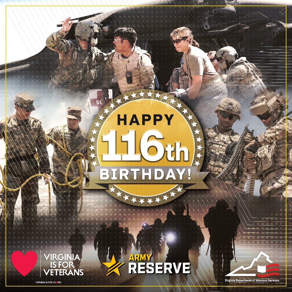 April 23, 2024 marks the 116th birthday of the U.S. Army Reserve. Its 200,000 members are committed to our country, its people and its ideals. Thank you for all that you do! #USARBirthday116