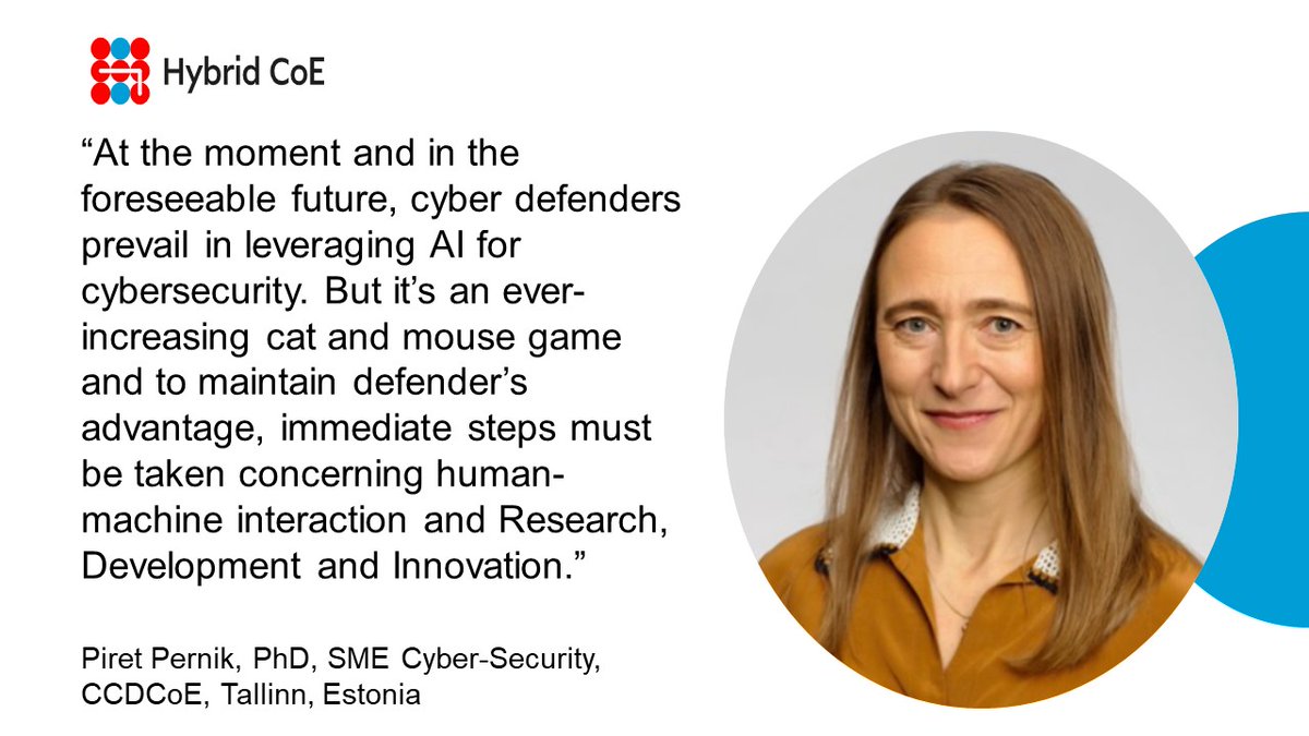 During the first panel of the 6th Cyber Power Symposium, panelist <a href="/piret_ccdcoe/">Piret Pernik</a> described maintaining cyber defenders’ advantage and success in leveraging AI for cybersecurity as an ever-increasing cat and mouse game.