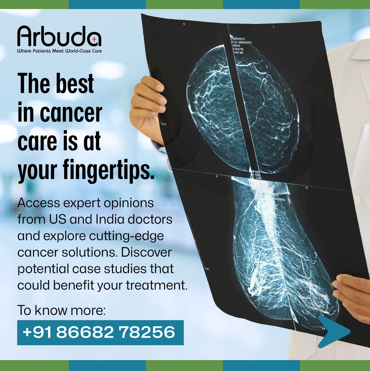 ArbudaGlobal's tweet photo. Discover the pinnacle of Cancer Care with Arbuda, where expert medical advice and groundbreaking cancer solutions are just a click away. https://t.co/FaMdSjYgvE