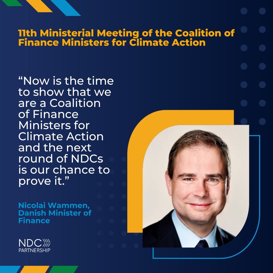 ndcpartnership's tweet photo. Global finance ministers and environmental leaders, at the 11th Ministerial Meeting of the Coalition of Finance Ministers for Climate Action, issued a Call to Action urging Ministries of Finance to strengthen engagement in developing NDCs. Read more ▶️ https://t.co/ajTWCXt76L https://t.co/HE3j5Lmavb