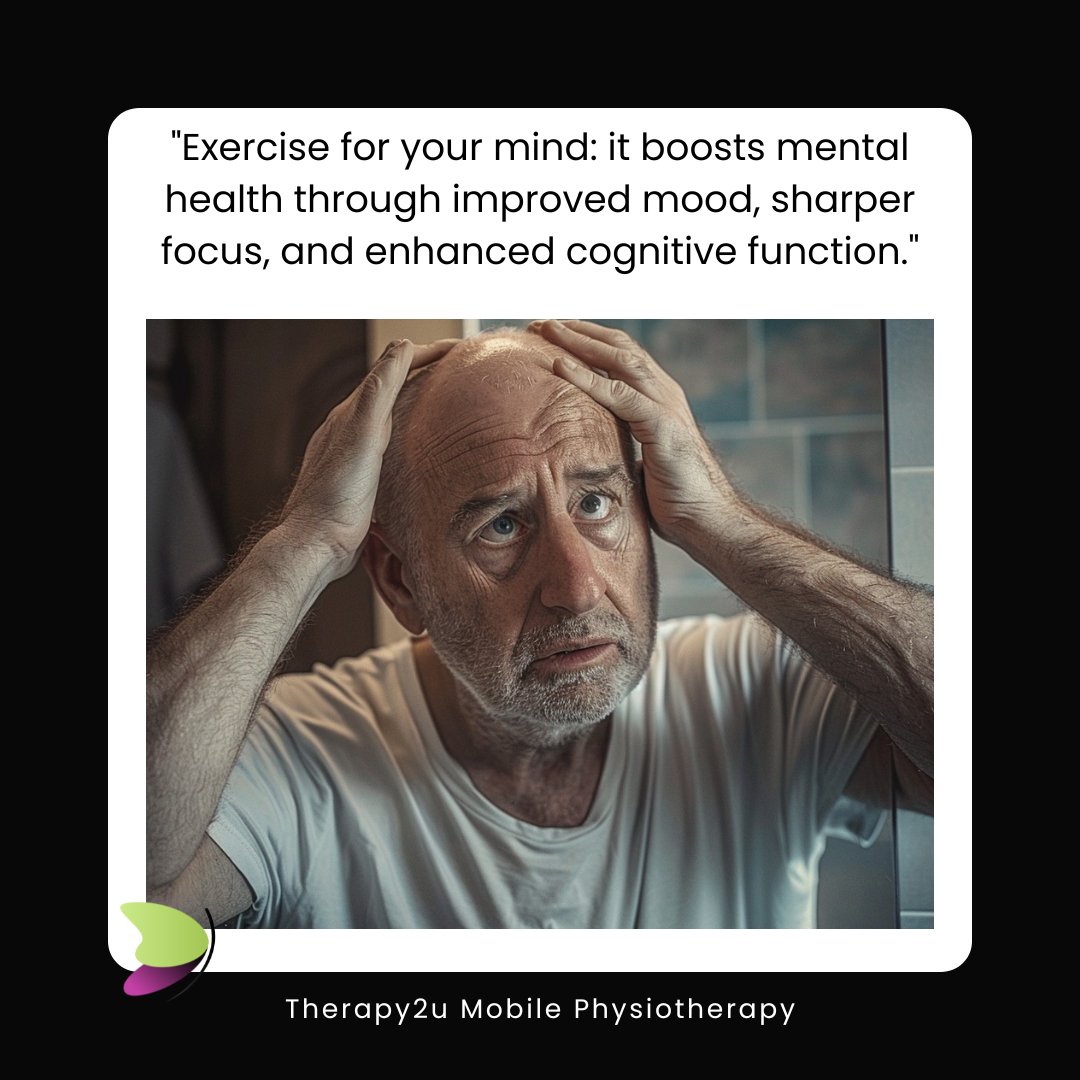 Therapy_2U's tweet photo. #exercise #yegphysio #yycphysio #edmontonphysio #calgaryphysio #mentalhealth #depression #movementmatters #memory https://t.co/Orf5bPpofM