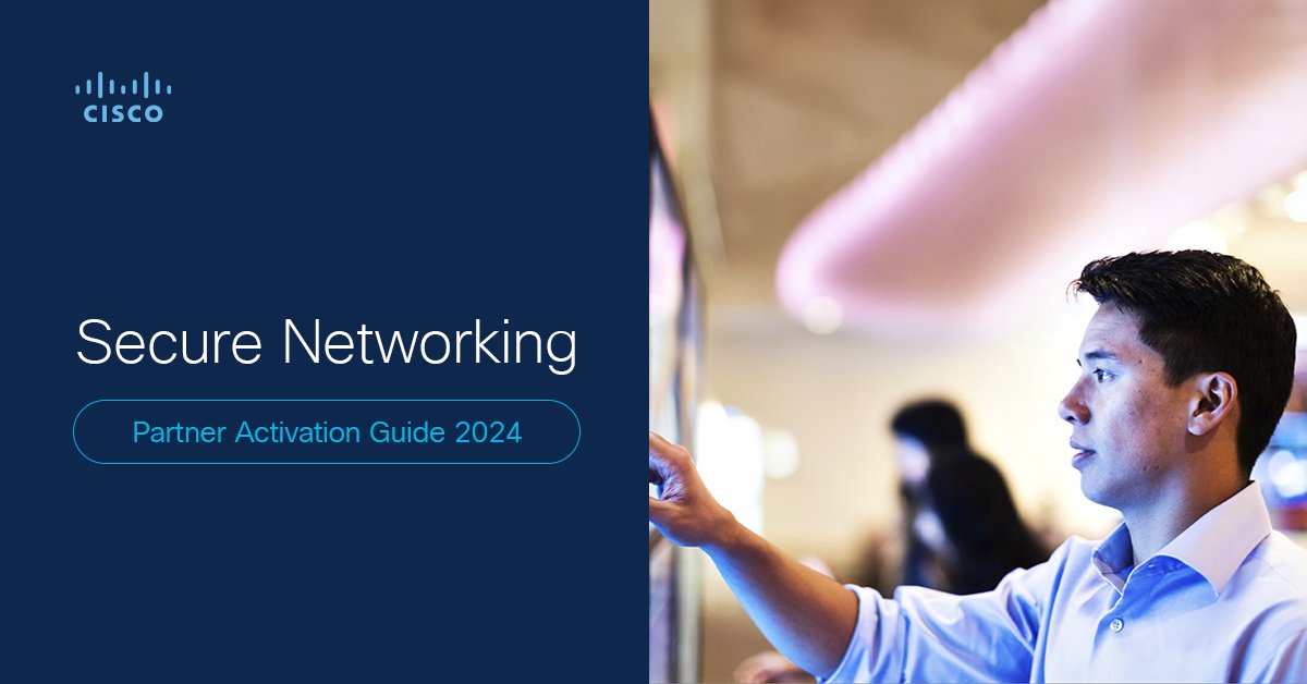 🚀 #CiscoPartners, elevate your #SMB sales with our Secure Networking Partner Activation Guide!

Harness the power of @Meraki MX & Secure Firewall campaigns to deliver Cisco's top #security solutions.
 
Get your guide now here⤵️
cs.co/6012b3MxK