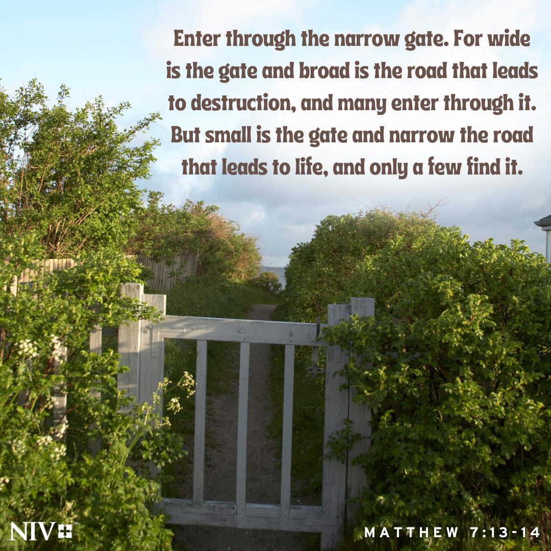 The Road Is Narrow Bible Verse Niv