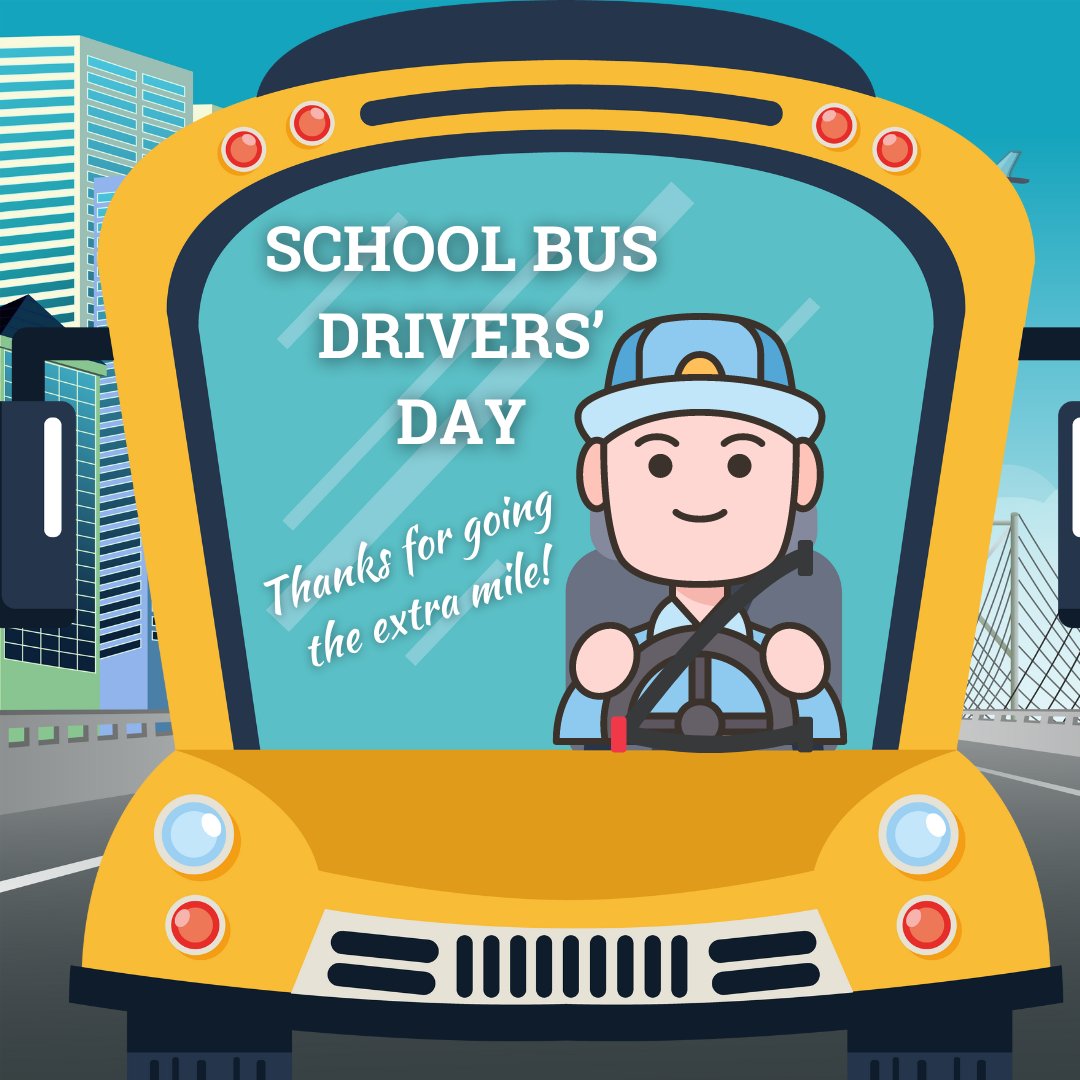 Sending a big THANK YOU to bus drivers across the nation on #NationalSchoolBusDriversDay! 🚍💛