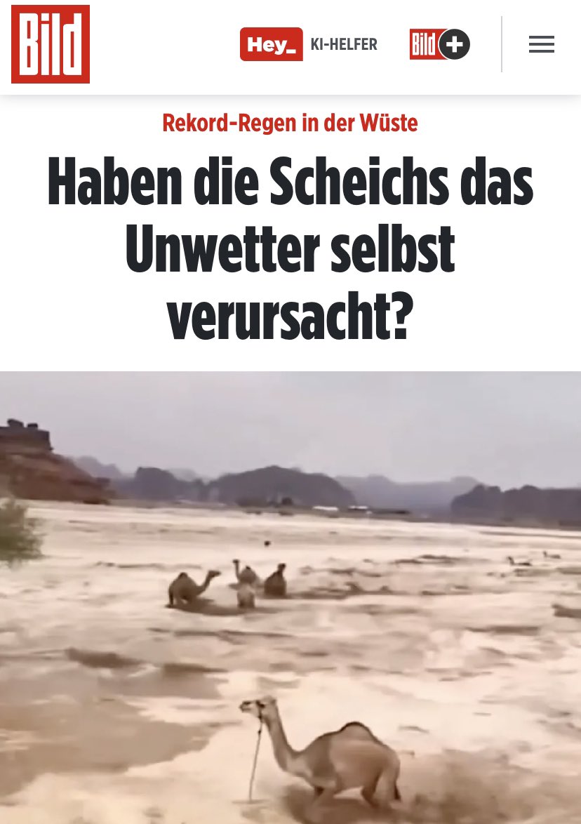 Ich hatte letzte Woche ein Video bezüglich der Wettermanipulation gepostet. Es gibt ja immer noch Menschen, die uns das Unwetter als Klimawandel verkaufen wollen.