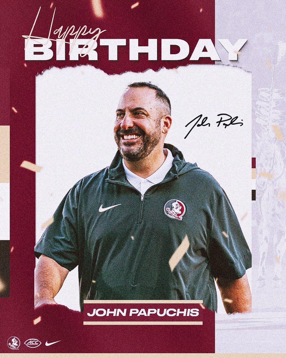 Happy birthday, JP! @FSUCoachJP #NoleFamily