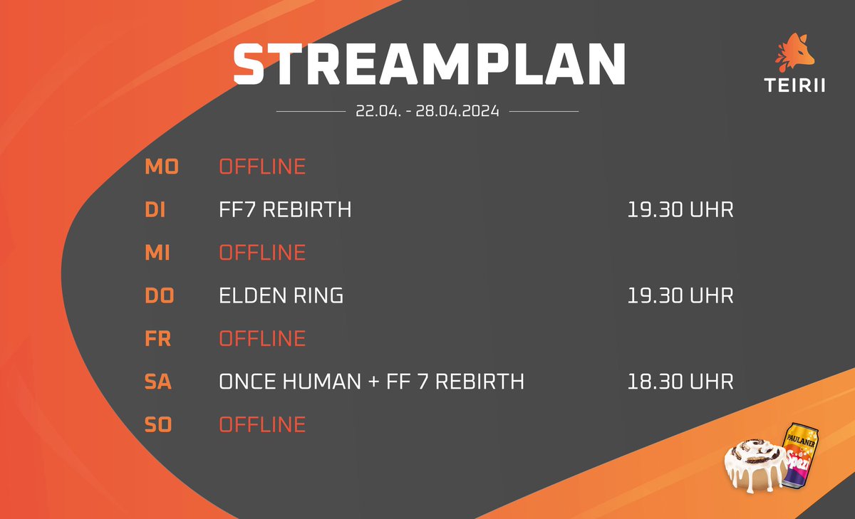 teirii's tweet photo. Hier die aktuelle Streamplan!

https://t.co/SEreVCsdtl

#streamplan #smallstreamer #twitchtv https://t.co/GkoDRJ3xwB