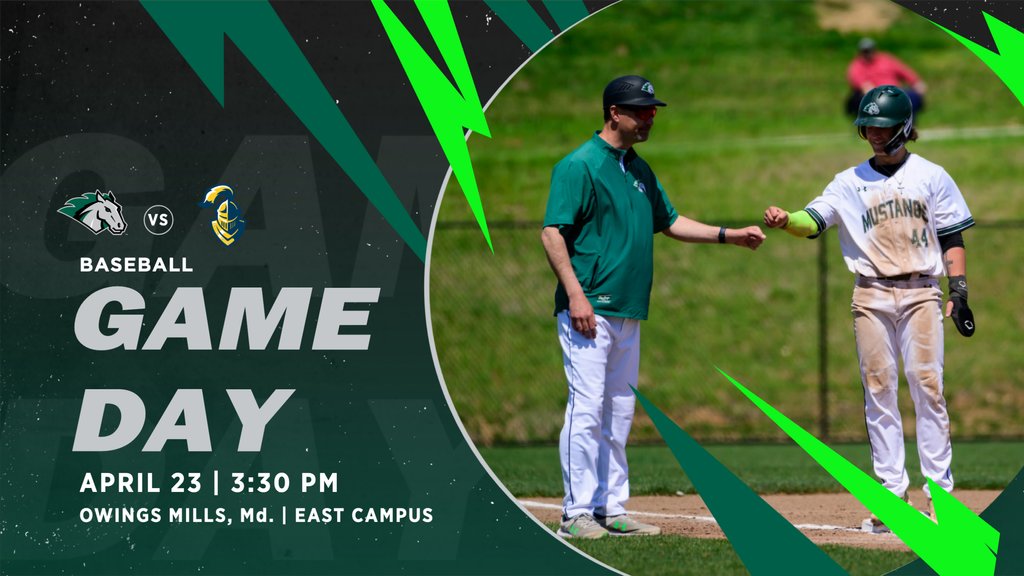 GoMustangSports's tweet photo. Baseball makes up a non-conference game against the Neumann Knights today!
π East Campus | Owings Mills, Md.
π https://t.co/lk4d7jnqeA
πΉοΈ https://t.co/8PBRISLdS3
ποΈ 3:30 p.m.
#d3baseball #MACbase #StangNation https://t.co/hzMWk2CAJ8
