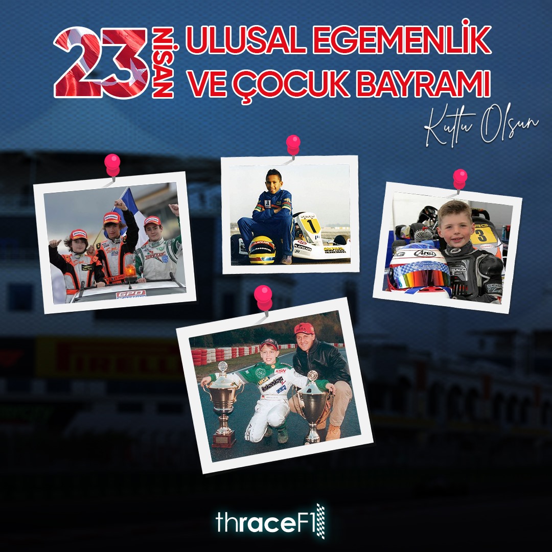 F1Thrace's tweet photo. “Yarının teminatı olan çocuklarımıza yarının gözüyle bakalım ki yarınlarımız aydınlık olsun 23 Nisan Ulusal Egemenlik ve Çocuk Bayramınız Kutlu Olsun…”

#F1 #Formula1 https://t.co/N1GFfLumHK