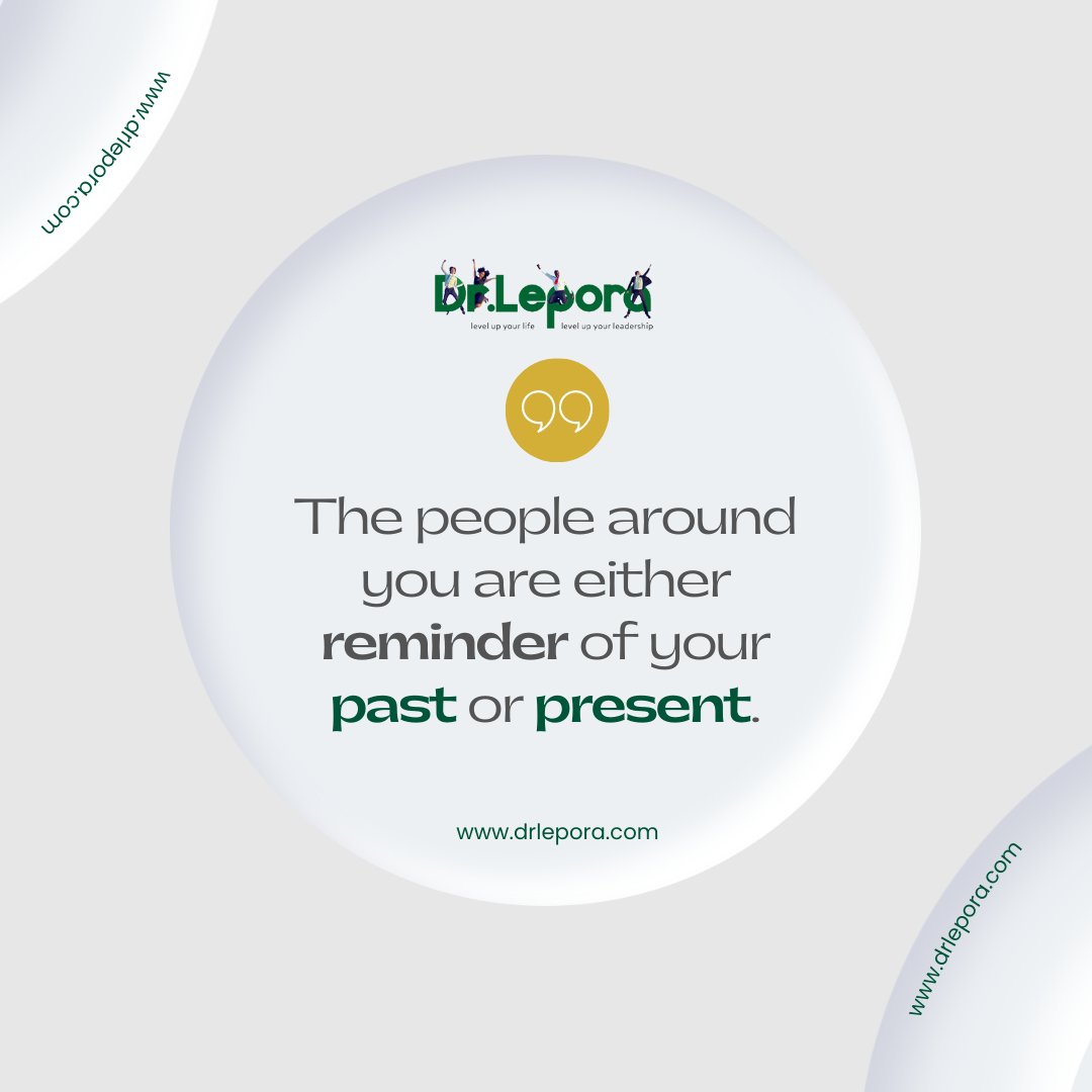 Our relationships serve as echoes of time, reflecting both our past and present selves. 

Cherish those who remind you of where you've been and appreciate those who stand with you in the here and now. 

 #drlepora #nextgenpeople  #PastAndPresent #Relationships  #JourneyOfLife