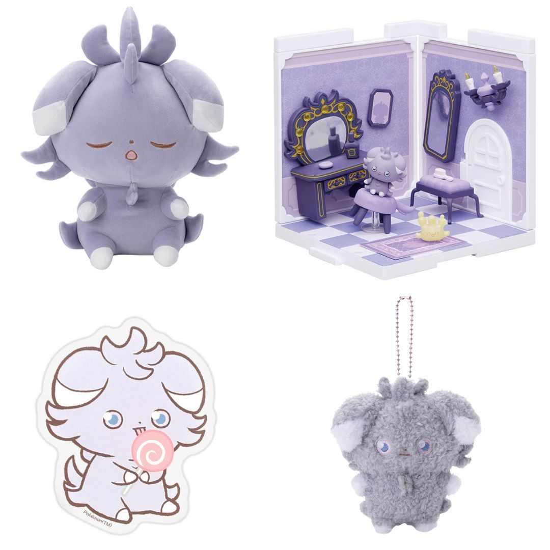 Espurr is a bipedal, feline, Psychic-type Pokémon. Its fur is a pale gray with white tips on its ears and white paws🍭 Check out our Espurr goods at the link below! 🛑buff.ly/3Up8FOS #Pokemon #Espurr