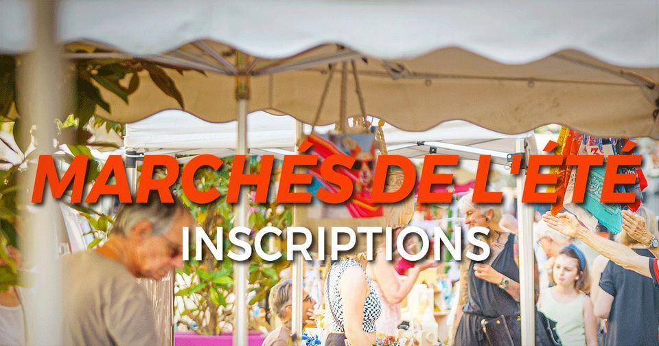 🏷️ Inscription aux marchés estivaux☀️ Retrouvez le formulaire d'inscription pour les exposants au marché de la Fête du dragon et aux marchés nocturnes. Accédez au formulaire --> buff.ly/4a1qvg5