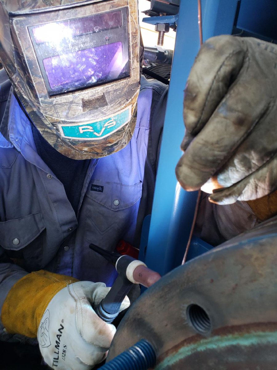 Skillful welders, unsung heroes behind sturdy structures. At EVAPCO, we honor their precision and passion, shaping our success in heat transfer applications. #WelderAppreciation #Craftsmanship #BuildingTheFuture