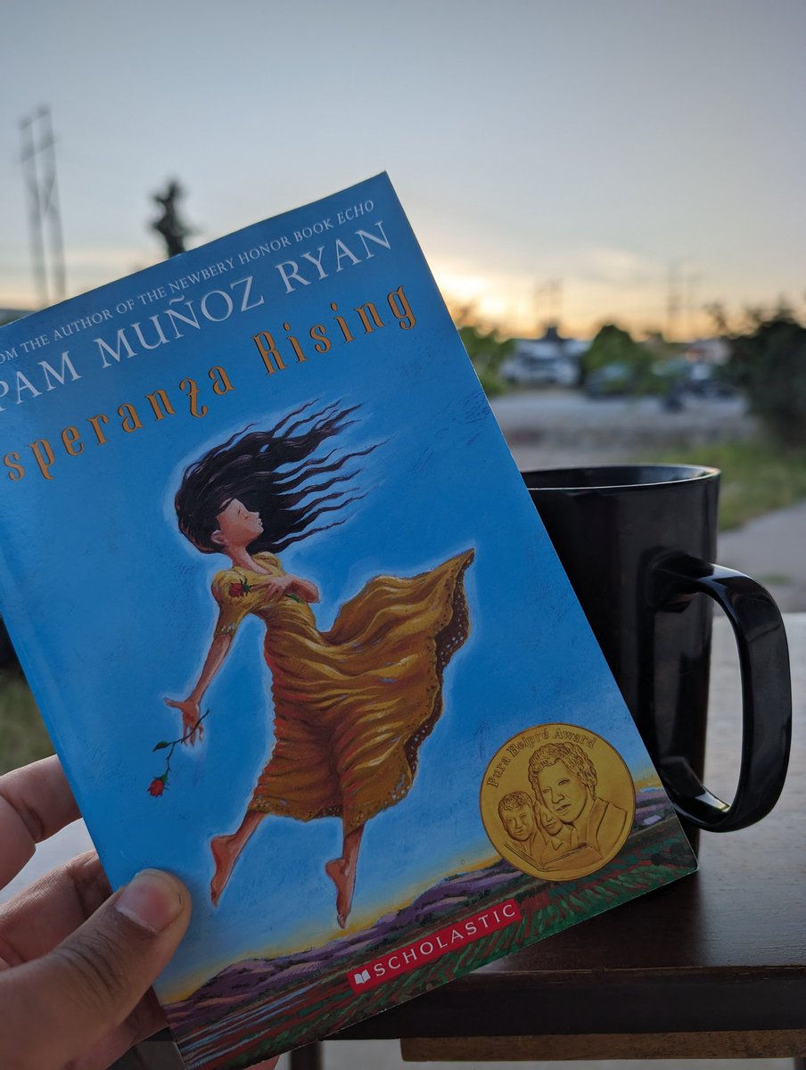 Finally finished Esperanza Rising after 20 years. Didn't connect initially, but after enjoying Echo and Solimar, gave it another shot and loved it. I'm not sure what 20 year old mocoso me was thinking! Definitely falls under the bibliotherapy category. Thank you, @PamMunozRyan!