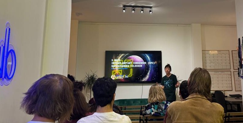 ipcdevs's tweet image. Met up with the Madrid @Filecoin community last evening at @cryptocafemad 🇪🇸 Shared about how IPC supercharges Filecoin and geeked out with @_zondax_ on subnet explorers 💙 thanks for a fun night!