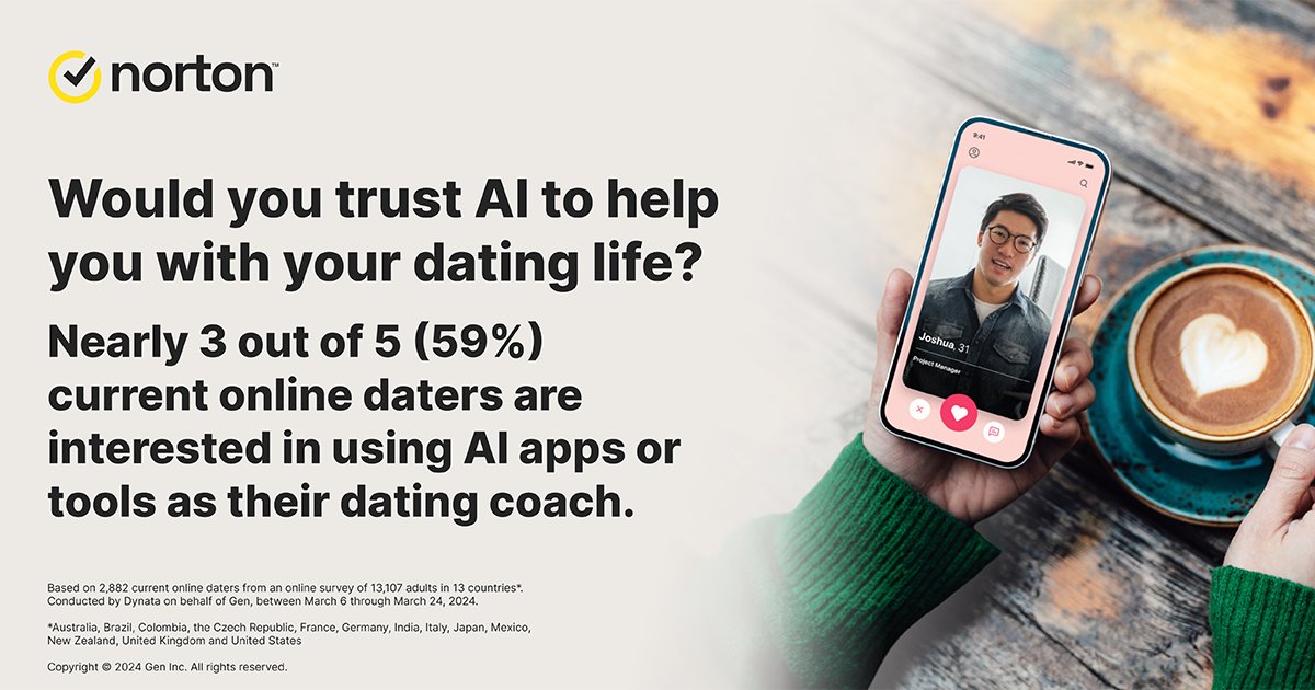 Swipe right on Cyber Safety! 🤳➡️ Discover how AI is reshaping the game of love in this special issue of the Norton Cyber Safety Insights Report. ❤️ Plus learn how to help protect yourself with Norton Genie as your digital wingman. 🧞‍♂️ nr.tn/3WiuLUu